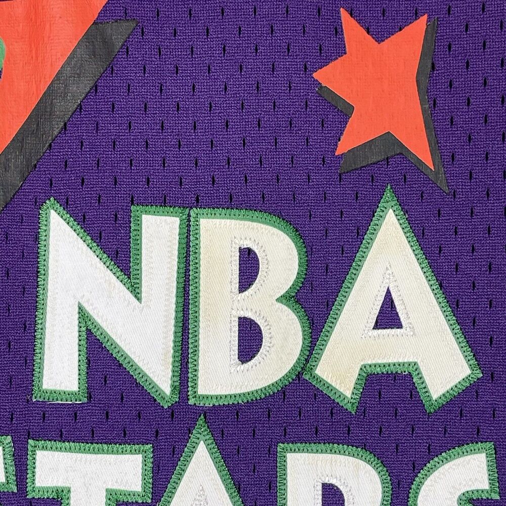Mitchell&Ness NBA All‎ Stars Basketball Jersey Purple Hardway 1 February 1995 - Picture 4 of 13